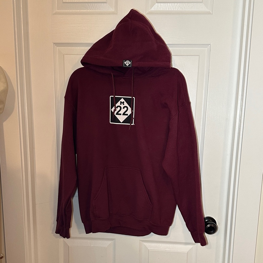 M22 Burgundy Hoodie